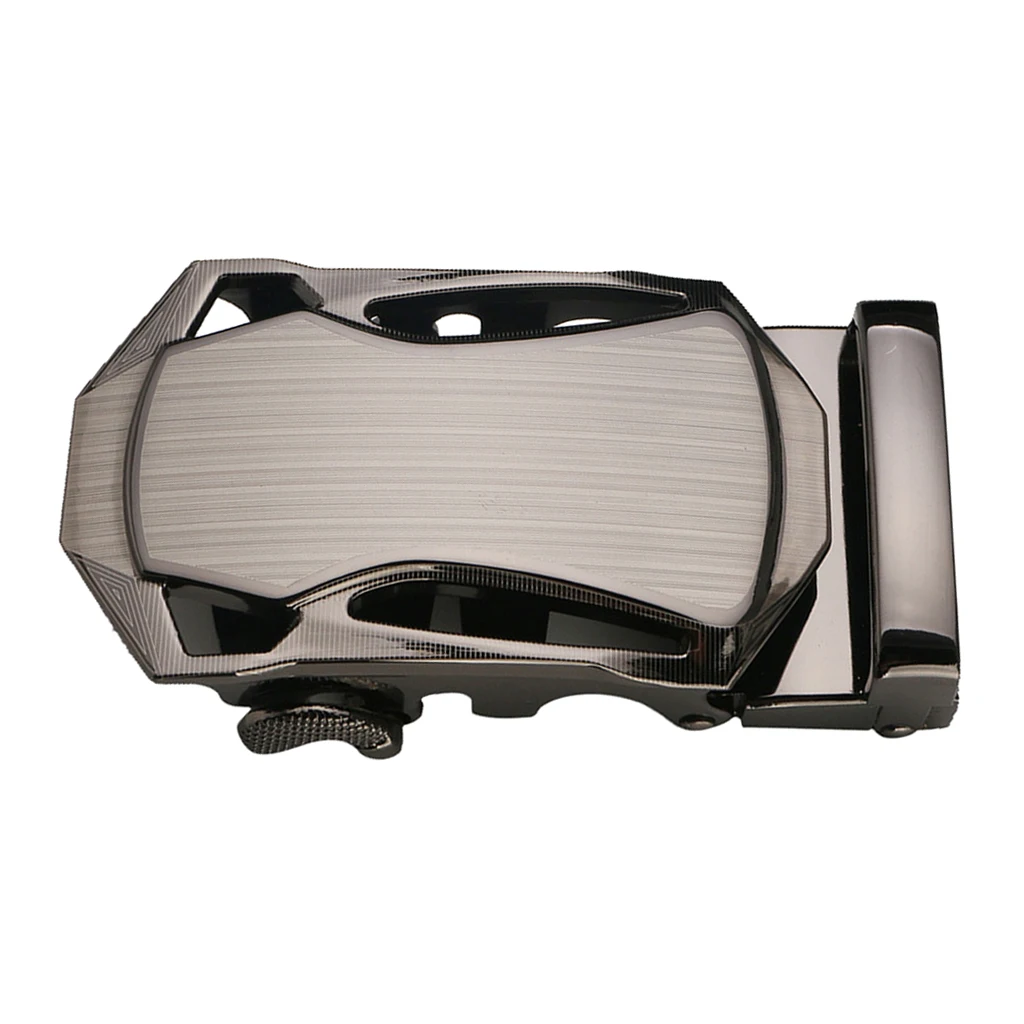 Business Men's Automatic Slide Belt Buckle Replacement Metal Ratchet Belt Buckle Fits 35 mm/1.38 inch wide belts