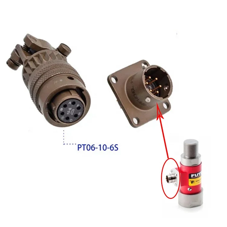 Pt 6 Way Cable Mount Mil Spec Circular Connector Plug Shell Size 