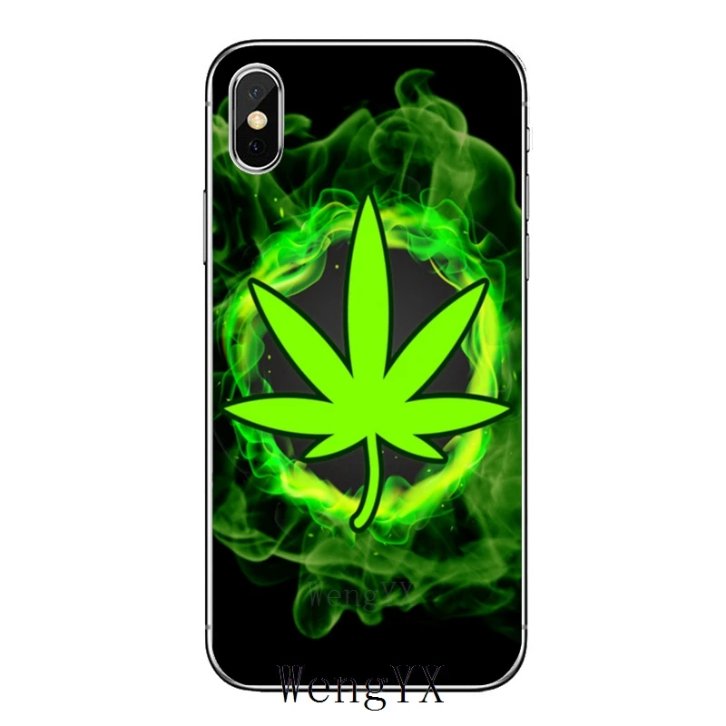 Лист конопли для iPhone 11 pro XR X XS Max 8 7 6s plus SE 5s 5c iPod Touch 5 6 Чехол - Цвет: Hemp-Leaf-A-05