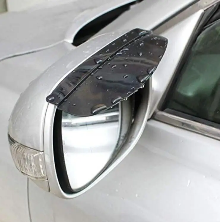 Car Styling PVC Rear View Mirror Sticker Rain Eyebrow for kia rio x-line rav4 h4 prado 150 land cruiser 200 nissan juke |