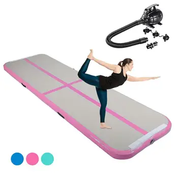 

Big Discount! Inflatable Gymnastics 5M AirTrack Tumbling Air Track Floor Trampoline for Home Use/Training/Cheerleading/Beach