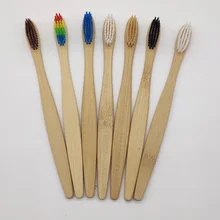 1 шт. бамбуковая зубная щетка гигиена полости рта Защита окружающей среды большое количество цветов можно выбрать