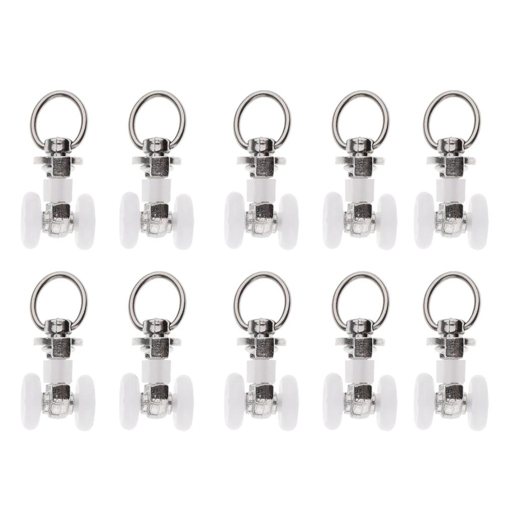 10 Piece Alloy Curtain Track Glider Rail Slide Wheels Roller #1 Ceiling Mount Gliders | Дом и сад