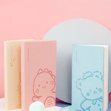 

A6 Cartoon Notepad Mini PU Leather Notebook Notepad Diary Plan Notebook Pocket Notepad for Children Ladies School Office Diary