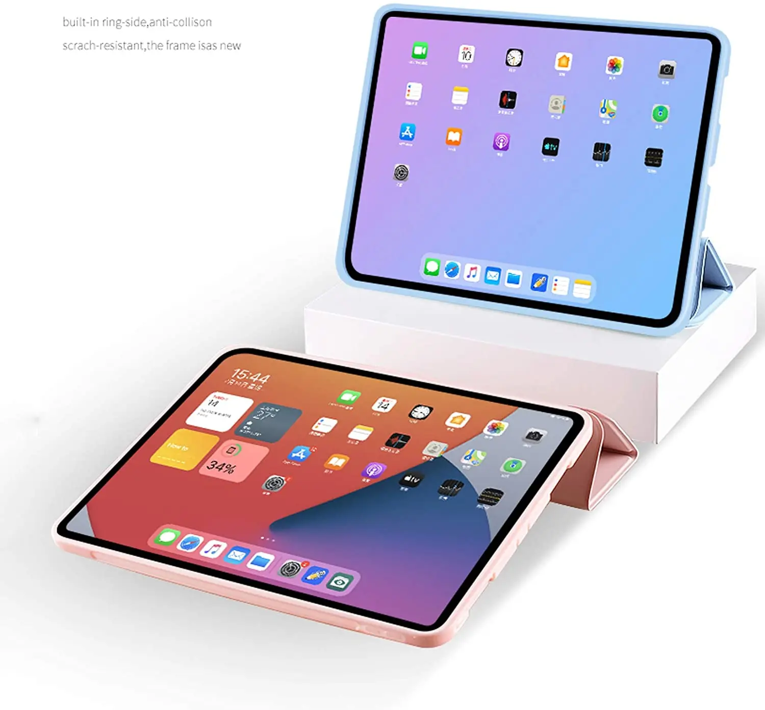 Silicone Slimsshell for iPad Air 5 Tri-fold Smart Case for iPad 10 Premium Cover Pro 11 Soft Case mini 6