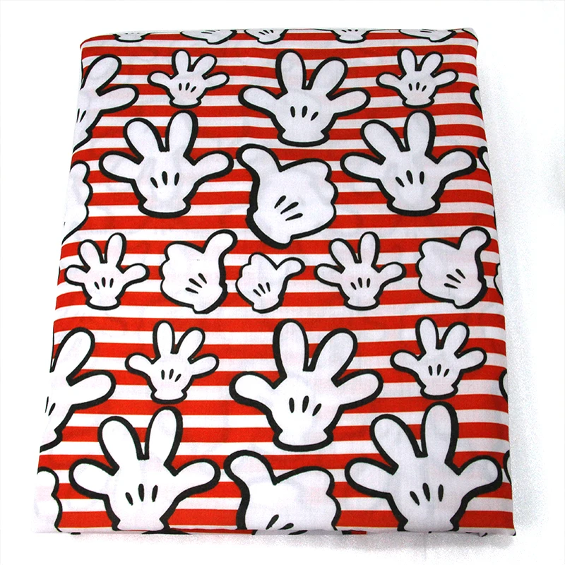 50*140 см с рисунком мышки из мультфильма, полиэстер, хлопок, ткань для детской ткани, домашний текстиль, подушки, Швейные Детские одеяла, ткань, c416