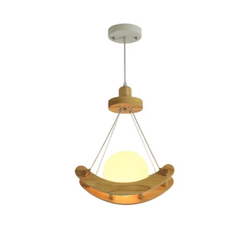 

Wooden Japanese Single Head Chandelier Bar Light Porch Lamp Dining Room Lamp Milk Tea Shop Decoration Light Free Shipping Wood