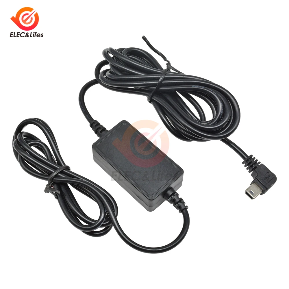 Мини USB Автомобильное зарядное устройство кабель для автомобиля авто видеорегистратор авторегистратор адаптер DVR DC 12v до 5v аппаратный комплект провода зарядки