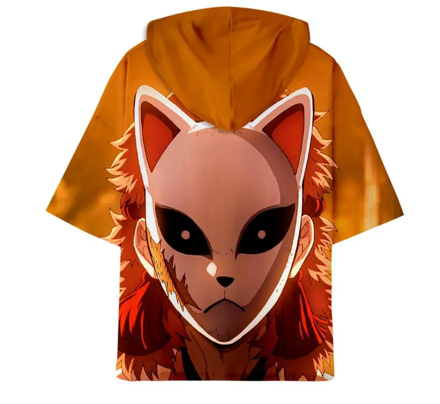 [Сток] Kimetsu no Yaiba Tanjirou Nezuko Zenitsu Giyuu пуловер для косплея рубашка с капюшоном XS-4XL унисекс