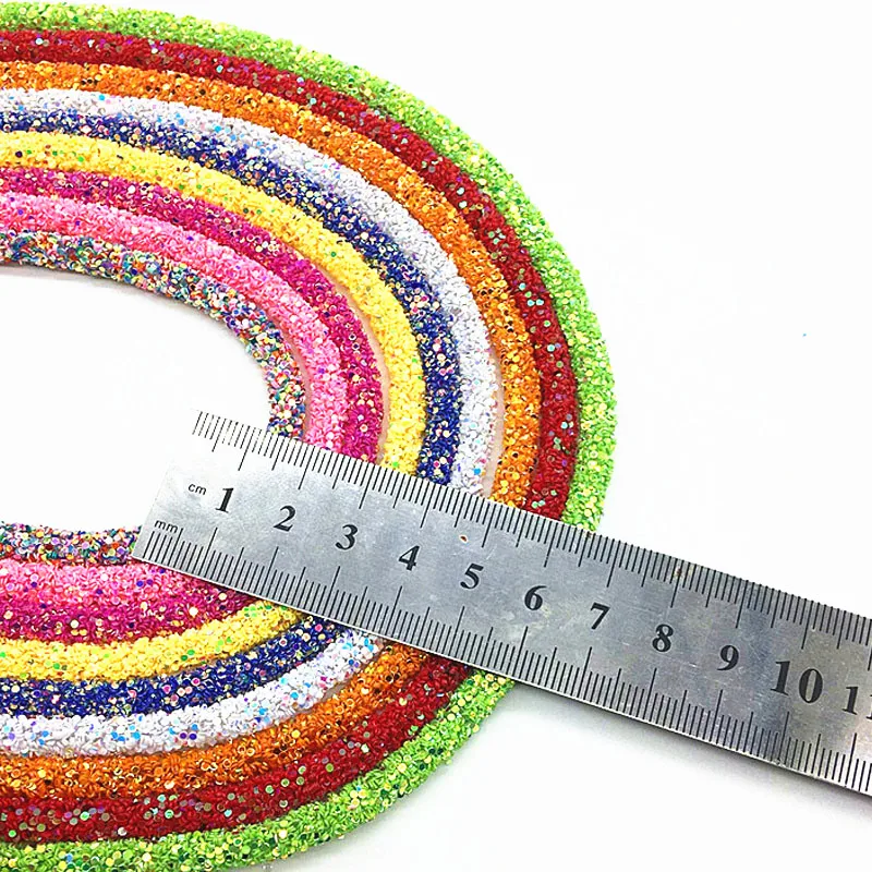 6mm Soft Tube Cord Rope String Gillter Sequin For Clothing Shoes Hairclips Bags Accessories DIY Crafts Jewelry Bracelet Party craft twine