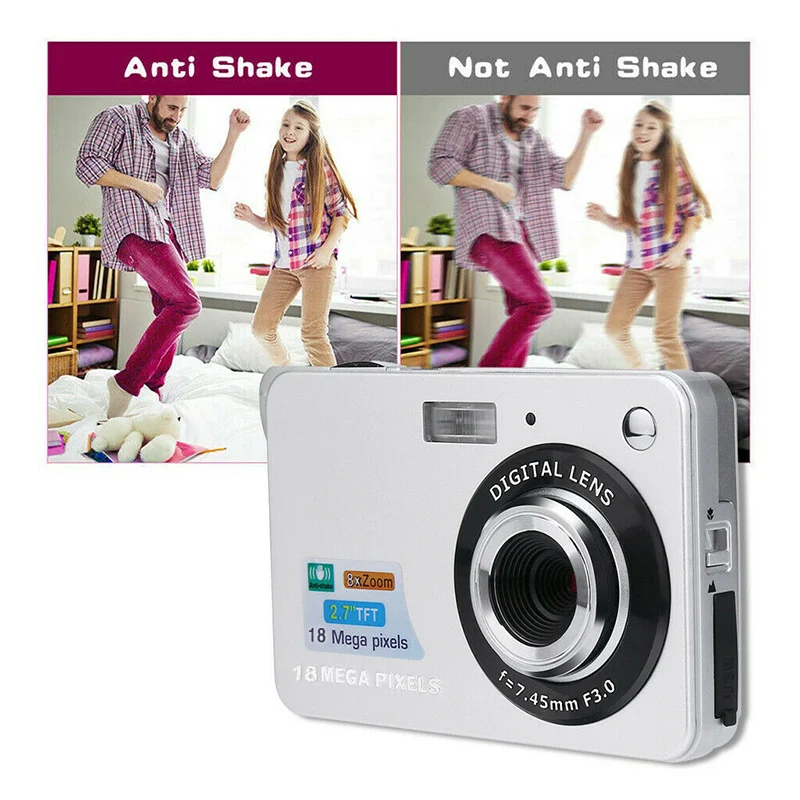 2.7Inch TFT LCD HD Screen Digital Camera Anti-Shake Face Detection Camcorder VDX99