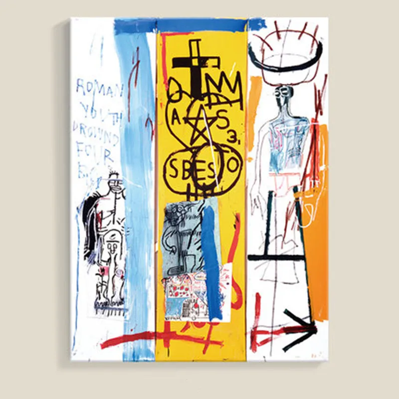 

Personality Graffiti Decor Painting Modern Abstract Bar Creative Painting Large Size Frameless Mural M2062
