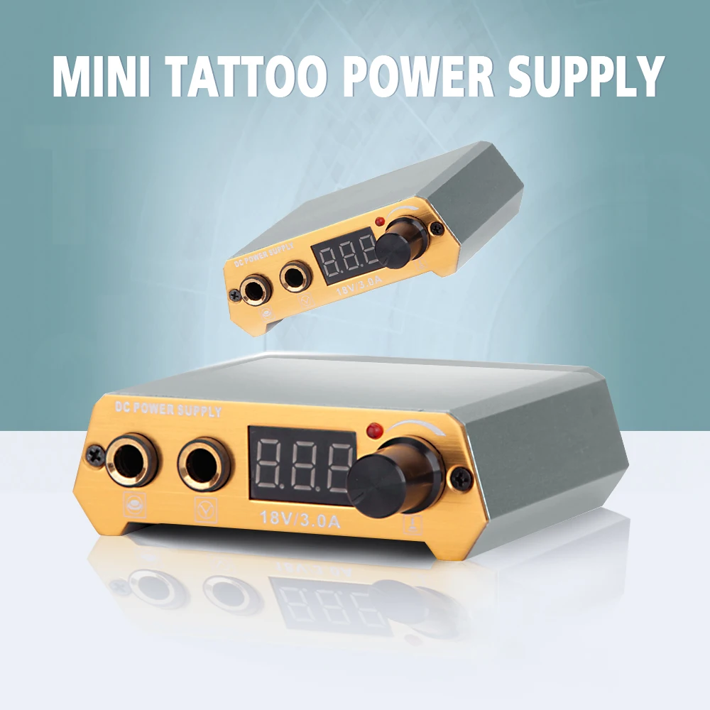 

Mini Tattoo Power Supply Portable Dual Model Switch 2-18v Adjustable Mini Tattoo Power for Rotary & Coil Tattoo Machine