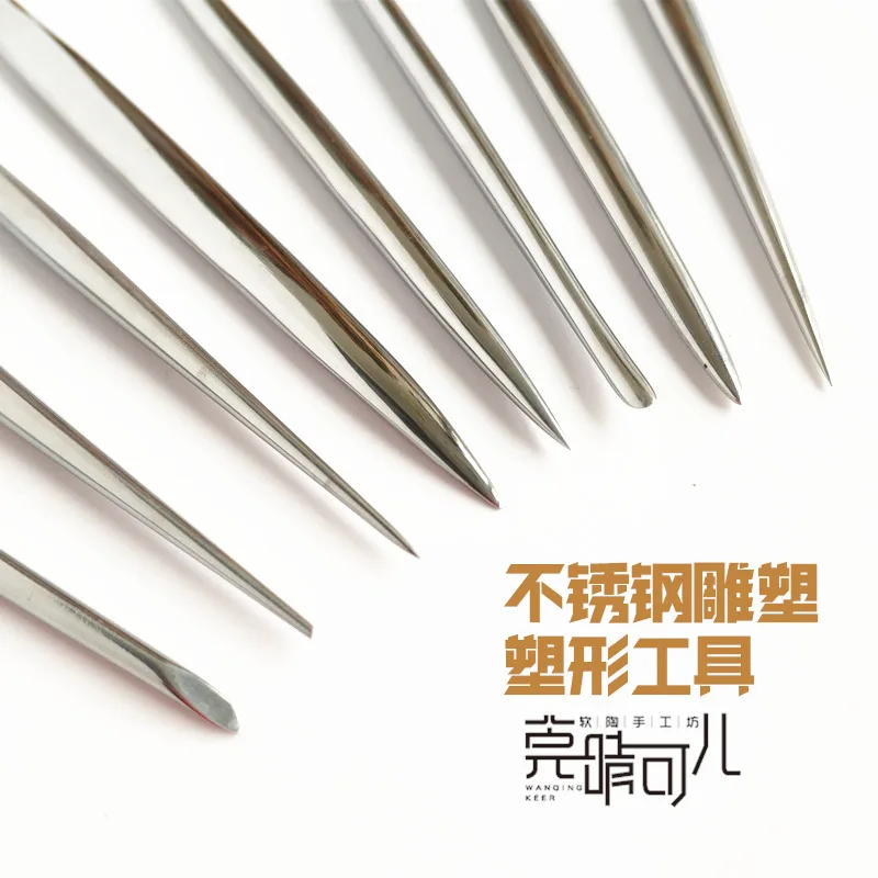 

Silver Shaping Polymer Clay Stainless Steel Clay Tool Non-Garage Kit Sculpture Handmade Model for Making Bold Eagle Baby Head