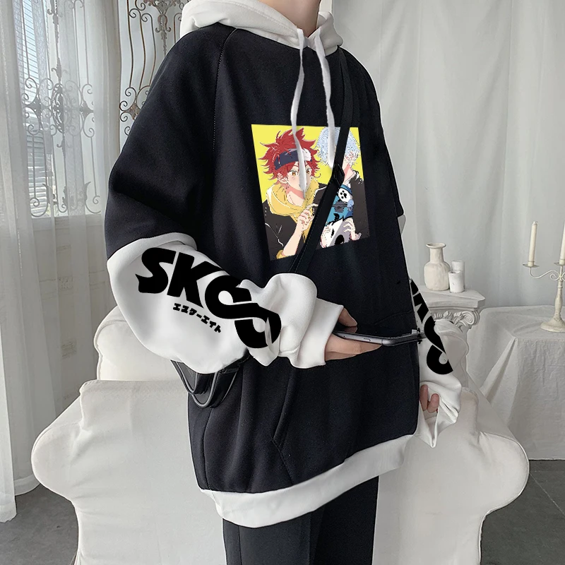 Anime SK8 The Infinity Unisex Hoodies Hip Hop Men Streetwear Kawaii Skateboad Boys Printed Langa