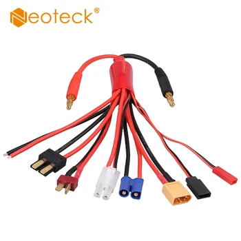 

Neoteck For RC Lipo Battery Charger Adapter Connector Splitter Cable 8 in 1 Octopus Convert Wire to 4.0mm Banana Plug for TRX