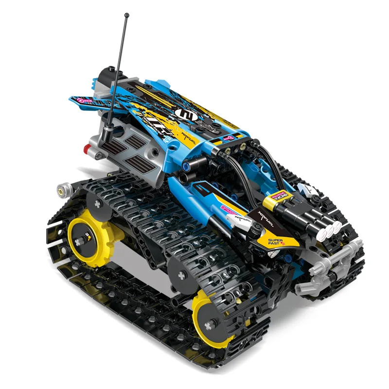 Новый двигатель функции питания приложение RC Гусеничный MOC Fit Technic строительные