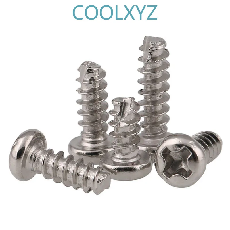 Винты самонарезающие CoolXYZ с круглой головкой Phillips саморезные винты режущим