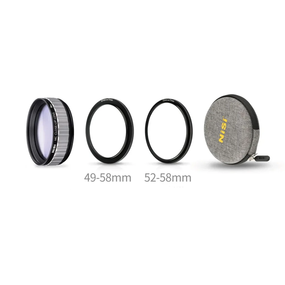 gebouw fluctueren bereiden Nisi Mc Close Up Lens Macro Lens 58mm With 49-58 52-58 Adapter Ring For  Canon 100mm Nikon 105mm Sony 90mm Camera Lens - Camera Filters - AliExpress