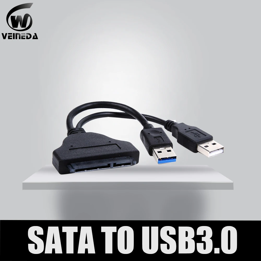 Кабель VEINEDA SATA3 с USB3.0 на SATA для 2 5 &quotSSD внутренний внешний кабель передачи данных HDD