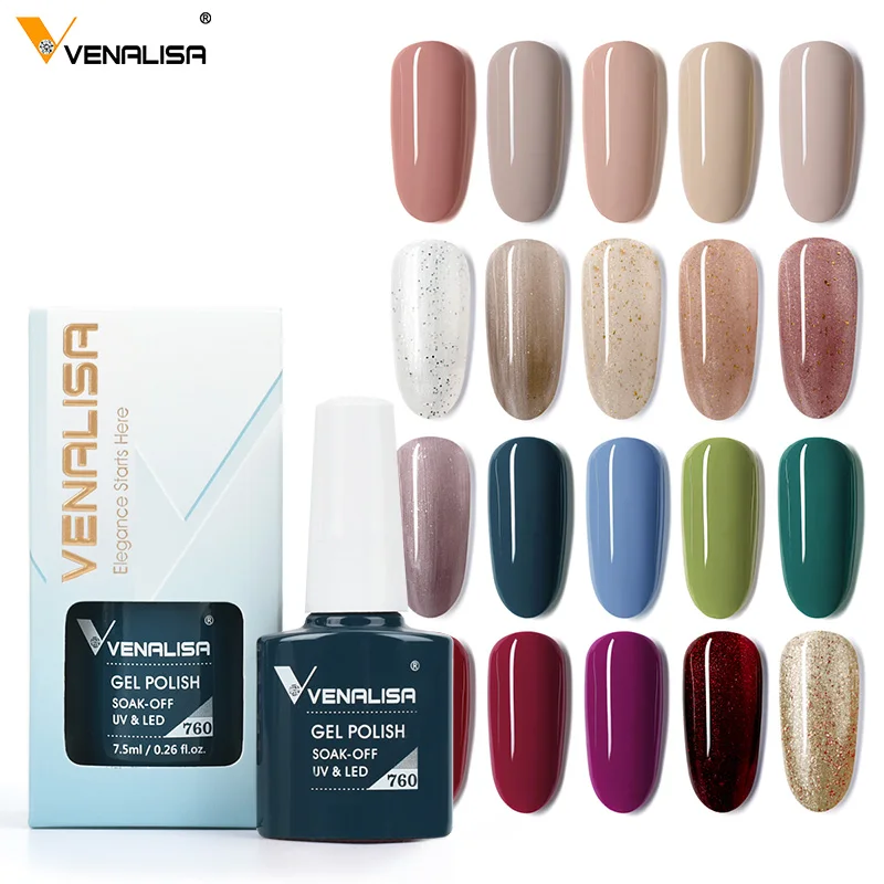 Venalisa Thick Base Coat Reinforce 7.5ml VIP4 Nail Gel Polish Soak Off UV LED Gel Full Coverage Super Gorgeous Nail Manicure