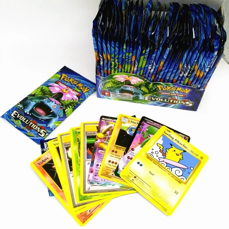 324pcs Pokemon Cards Sun Moon Xy Evolutions Booster Box Collectible Trading Pokemon Mixed Card Lots Pokemon Trading Card Game