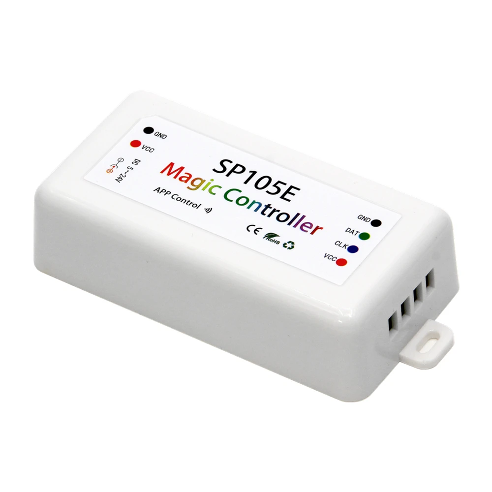 DC5V-24V SP105E Bluetooth WS2811 WS2812B светодиодный контроллер SK6812 RGB/RGBW APA102 WS2801 Пиксели светодиодные полосы
