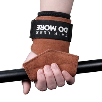 

2pcs Fitness Palm Support Anti-slip Durable Hand Grips Pad Wrist Protector Wrap Strap Gloves Gym Weight Lift Training
