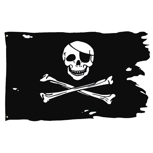 Polyester Hanging Older Broken Jolly Roger Skull Cross Bones Pirates Flag Flags Banners Accessories Aliexpress