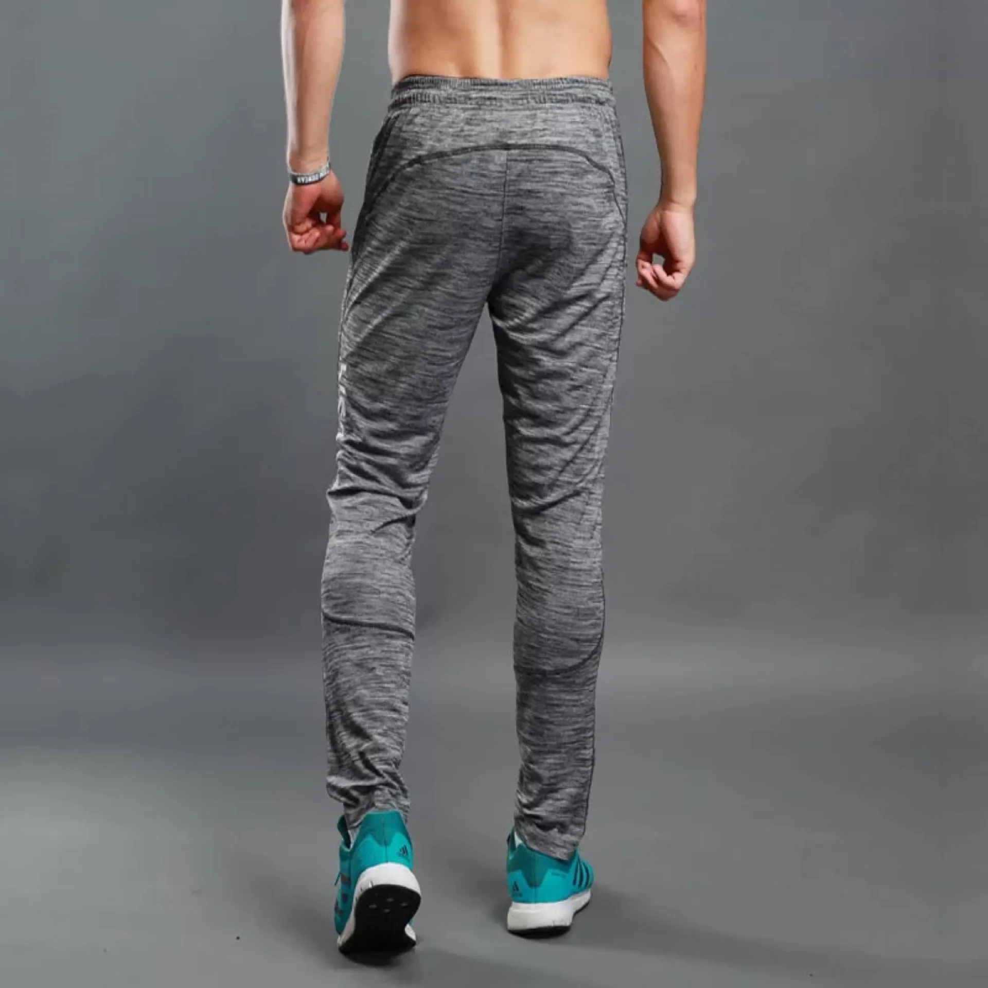 

2019 Spring Thin Sports Men Fitness Trousers Elasticity Breathable Running Training Trousers Versatile Slim Fit Pants