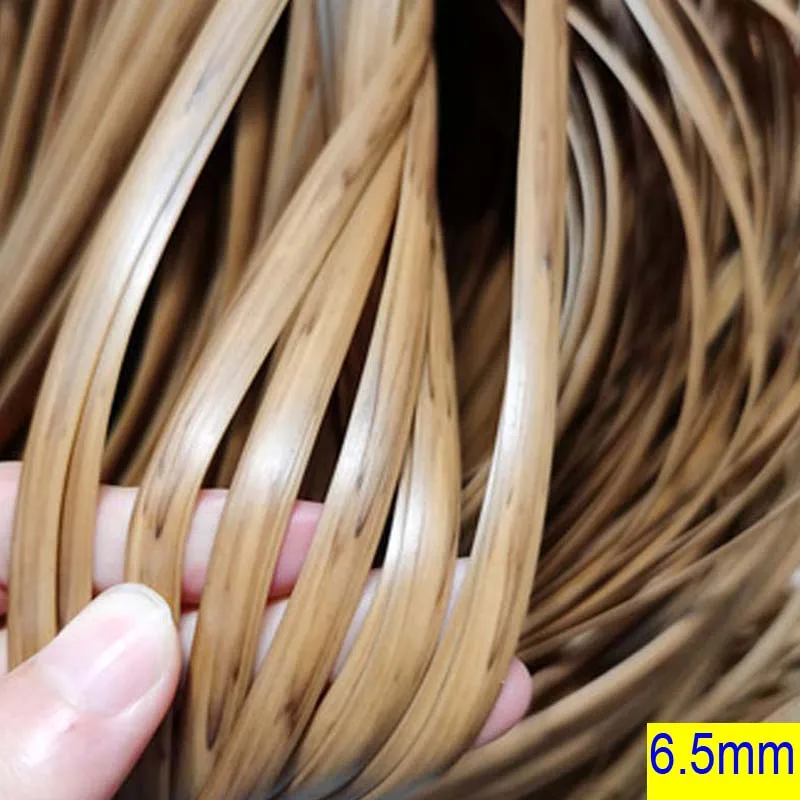 10 Meters PE Gradient Flat Synthetic Rattan Material Roll Handmade Weaving Rope Repair Furniture Bed Sofa Chair Table Basket