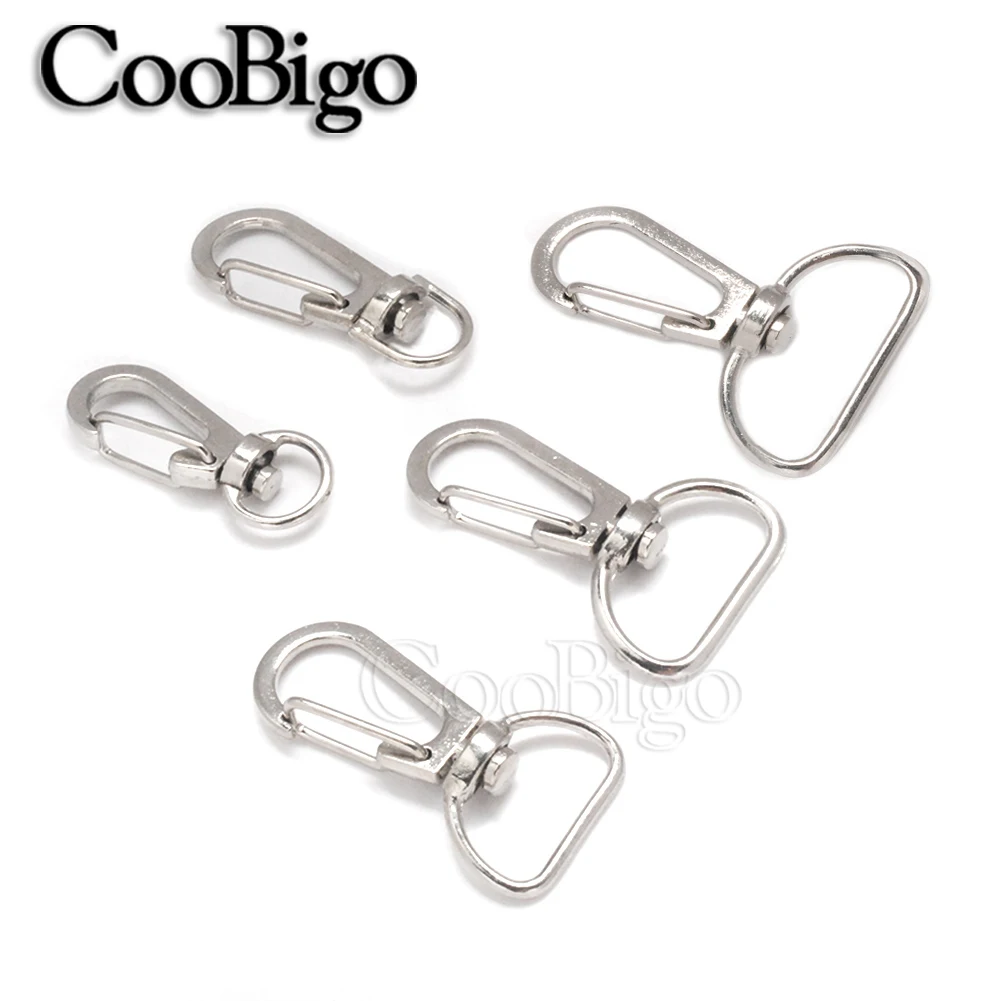 10Pcs Metal Keychain Trigger Hook Swivel Clasps Buckle for Backpack Ornaments US 