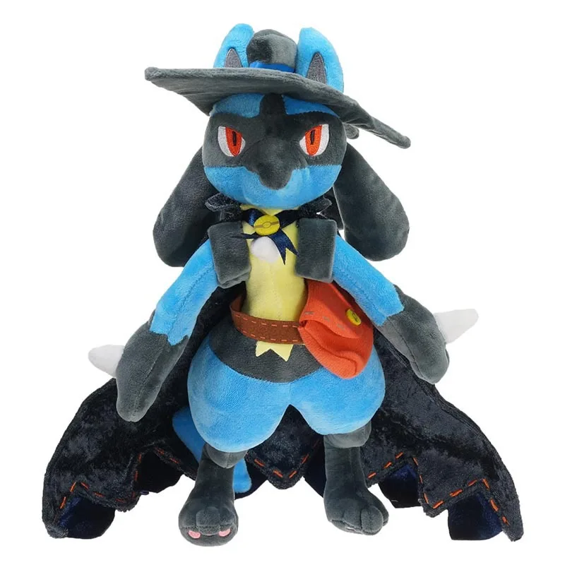 

Halloween Theme Image Lucario Plush Doll Handsome Cartoon Pokemon Peluche Stuffed Toy Gift For Kids Children