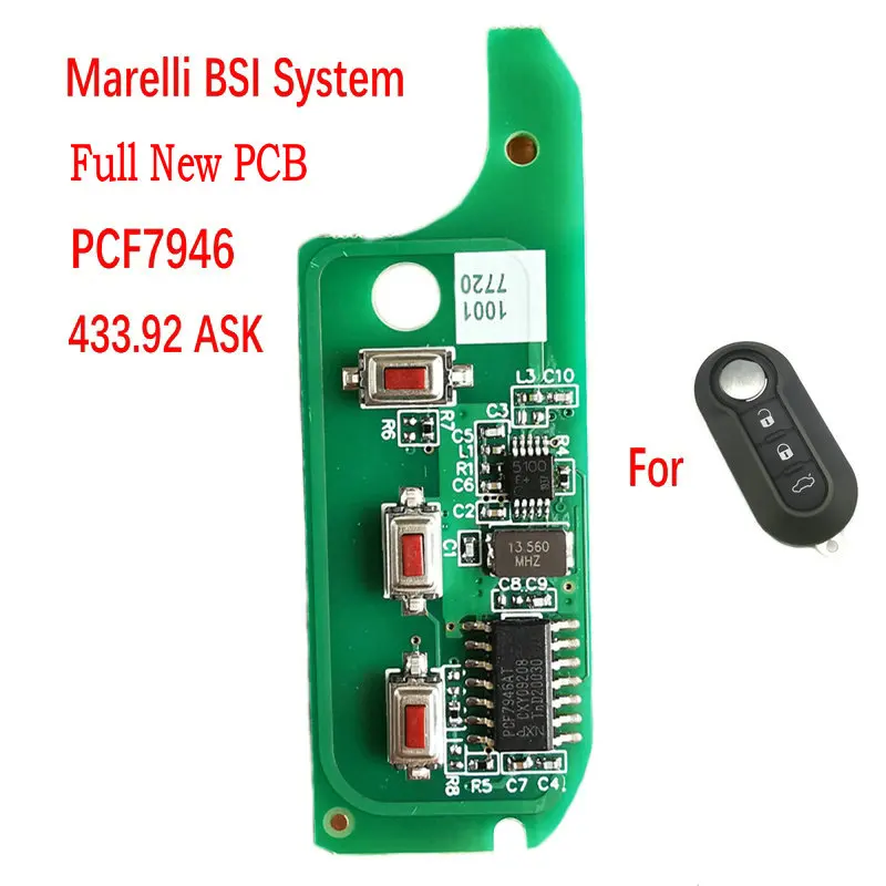 DATONG WORLD CAR REMOTE KEY FOR FIAT 500L MPV DUCATO CITROEN JUMPER PEUGEOT BOXER 2008-2015 433.92 ASK PCF7946 CAR SMART KEY