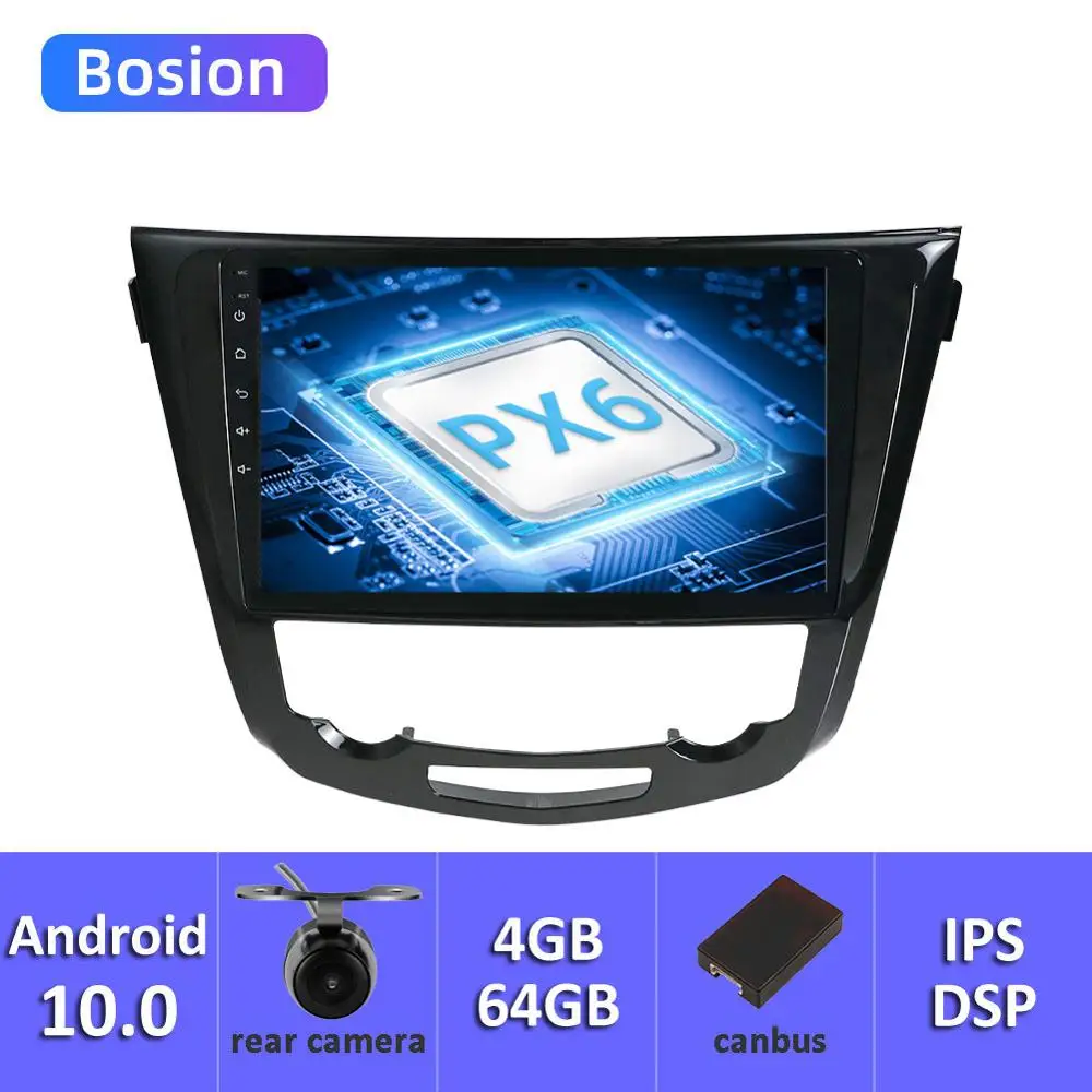 Автомагнитола Bosion на Android 10 мультимедийный видеоплеер с GPS-навигацией для Nissan X-trail