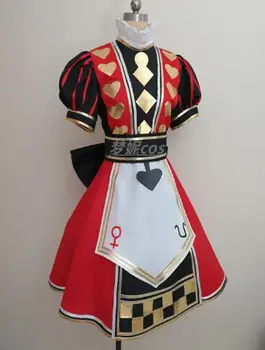 

Anime! Alice:Madness Returns Alice Lolita Dress Cosplay Costume Loving-heart Halloween Dress For Women Free Shipping