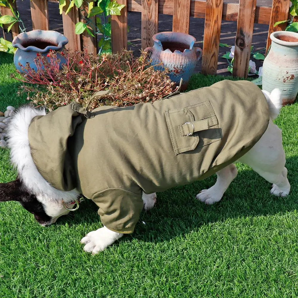Warm Pet Clothes Winter Dog Jacket Coat Hooded Pets Puppy Chihuahua Clothing Hoodies For Small Medium Dogs Pug French Bulldog