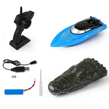 

RCtown RH702 2.4G RC Boat Simulation Crocodile Head Spoof Toy Racing Boat Electric Remote Contro Waterproof Spoof RC Boat Toy #7