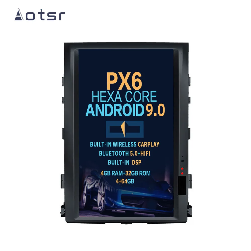Aotsr Tesla 16 &quotвертикальный экран Android 9 0 автомобильный DVD мультимедийный плеер GPS