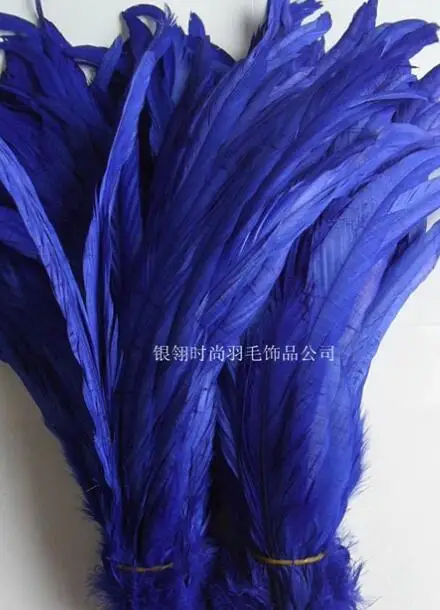 Feather clothing Stage performance catwalk carnival Headdress flower pubs party Men's wear women's clothing - Цвет: Синий