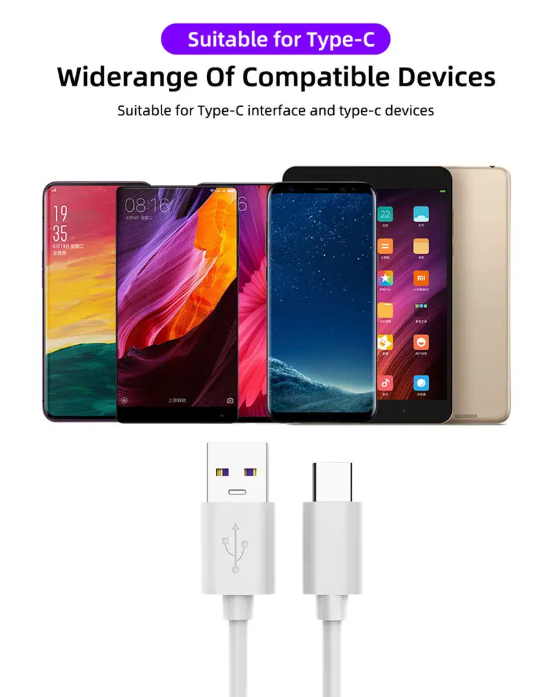 1 м 2 м 3 м Micro usb type C кабель 5А быстрая зарядка для Xiaomi Redmi Note 5 Pro Кабель передачи данных кабель для samsung Micro зарядное устройство