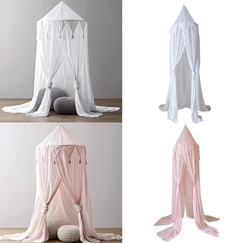 

Baby Sweet Style Dome Bed Canopy Mosquito Net Curtain Kids Play Castle Tent Hanging House Decorations for Children Living Room
