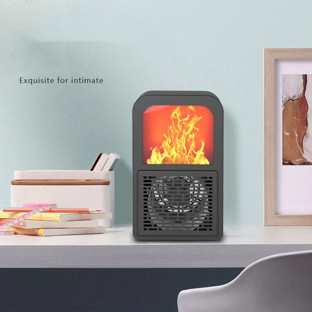 Портативный 3d-обогреватель с эффектом пламени, домашний мини-электрический обогреватель, обогреватель с подогревом, вентилятор, маленькая нагревательная плита, радиатор, машина