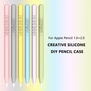 

DIY Design Colorful Silicone Soft Tablet Touch Pen Protective Case Cover For Apple Pencil 1 2 iPad Accessories