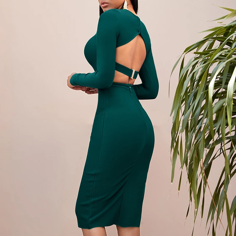 Adyce-2020-Spring-Long-Sleeve-Green-Black-Runway-Bandage-Dress-Women-Sexy-Hollow-Out-Backless-Club (1)