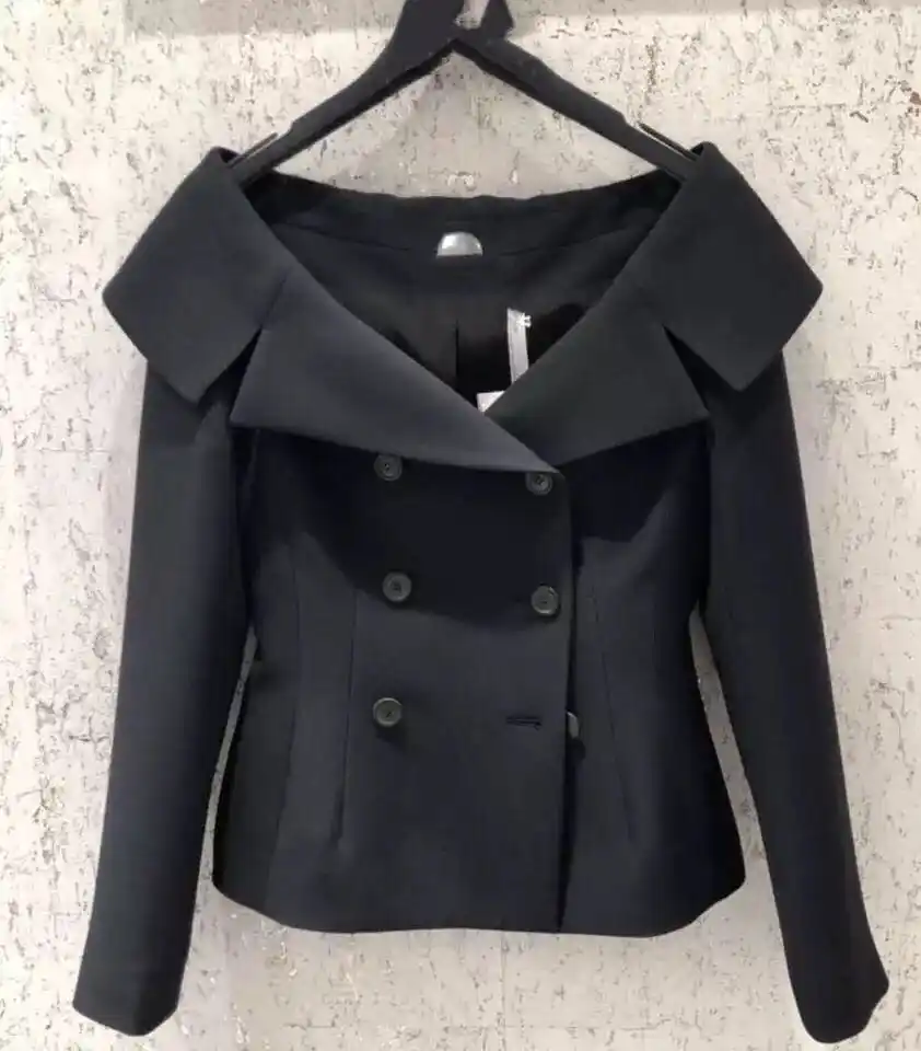 short double breasted jacket