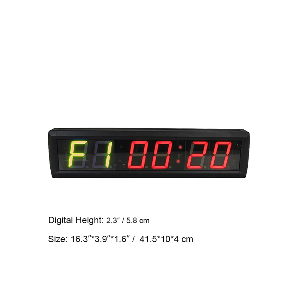 Hotselling Big Gym Crossfit Wall Clock Led Fitness Interval Timer Gym