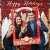Family Christmas Picture Frame Prop Merry Christmas Selfie Photo Booth Photo Shoot Props Frame Xmas Photobooth New Year gift ► Photo 2/6