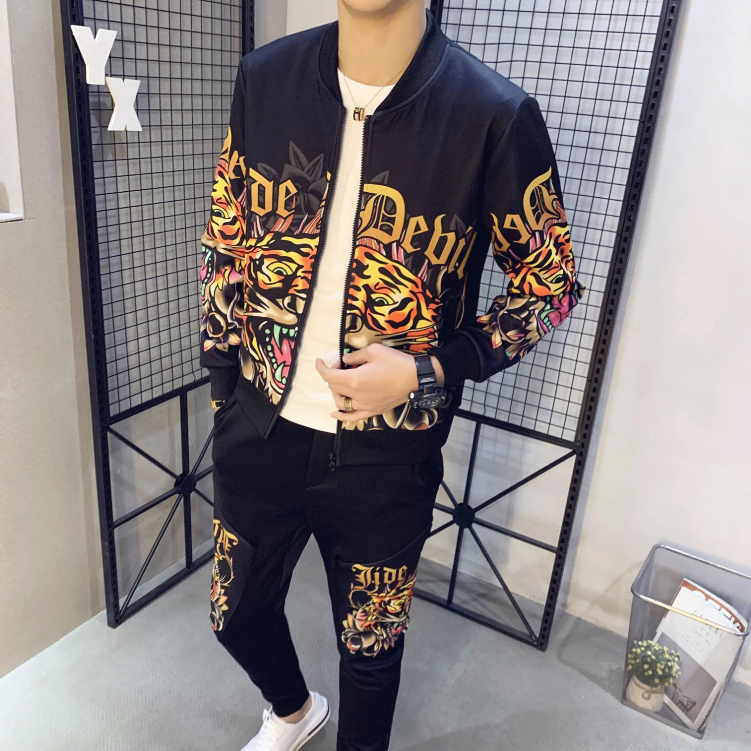 

Trainingspak Mannen Mens Set Spring Man Sport 2 Piece Set Jacket + Pants Chandal Hombre Tracksuit Men Moda Hombre Ropa De Hombre