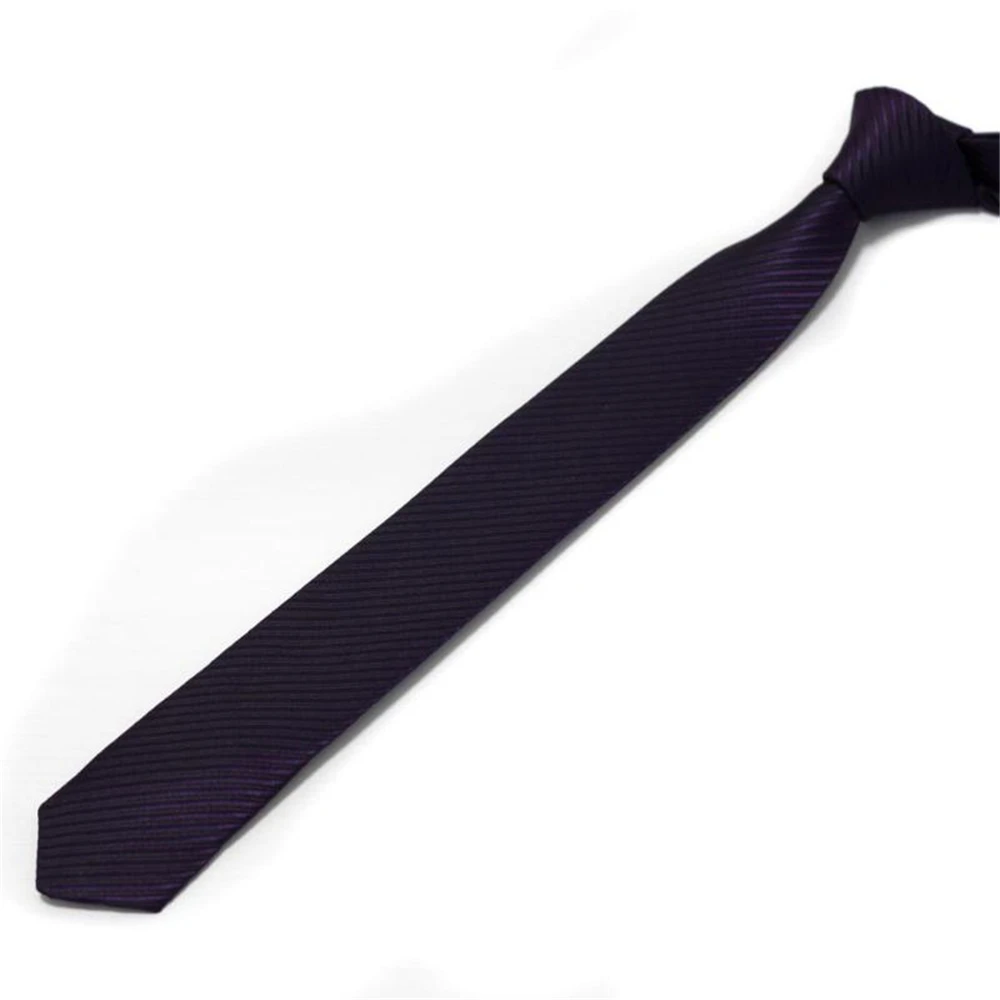 Тонкие галстуки шеи галстук мужской галстук полосатый сплошной Полиэстер 16 цветов